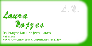 laura mojzes business card